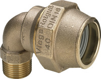 Viega Winkelverschraubung Maxiplex 9021, 90°, Rotguss, Verschraubung