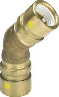 Viega Bogen Geopress G 9626G, 45°, Rotguss, mit SC-Contur