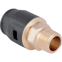 Geberit Übergang PushFit, mit Außengewinde, Rotguss