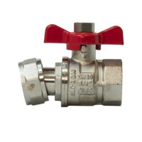 Deltamess Kugelhahnverschraubung, rot