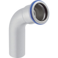 Geberit Bogen Mapress, 60°, mit Einschubende, Edelstahl