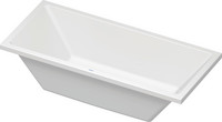 Duravit Rechteck-Badewanne Vero Air, Einbauversion, 2 Rückenschrägen, weiß