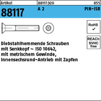 Artikel 88117 Diebstahlhemmende metrische Schrauben mit PIN-ISR, Seko
