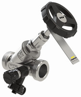 Kemper Freistrom-Absperrventil NIRO, PN 16, Edelstahl, mit Entleerung