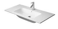 Duravit Möbel-Waschtisch Me by Starck, ohne Hahnloch, mit Überlauf, Hahnlochbank