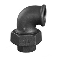 Gröditzer Winkelverschraubung Nr.96, IG/IG, konisch dichtend, schwarz