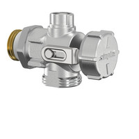 Flamco KFE-Kugelhahn, G 3/4 M, ohne Flügelgriff, mit AG, vernickelt