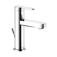 KEUCO Waschtisch-Einhebelmischer 100 IXMO Flat, Ausladung 109 mm, mit Ablaufgarnitur