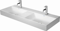 Duravit Möbel-Doppel-Waschtisch DuraSquare, 120 x 47 cm, ohne Überlauf, mit Hahnlochbank