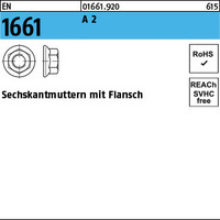 EN 1661 A 2 Sechskantmuttern mit Flansch