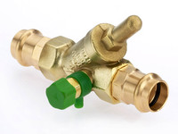 Bender Rückflussverhinderer 1781 San-/Profipress, CR-Messing, beidseitig, mit Entleerung