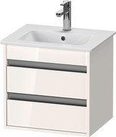 Duravit Waschtisch-Unterschrank Ketho Compact, 50 x 41,2 x 48 cm, 2 Schubkästen, wandhängend