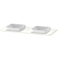 Duravit Waschtisch-Konsole Happy D.2 Plus, 130 x 55 cm, mit 2 Ausschnitten