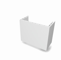 Weitzel Steigstrangprofil STP U, U-Form, Länge 3 m, weiß