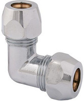 FORMAT Tec Winkel, mit 2 Quetschverschraubungen, verchromt