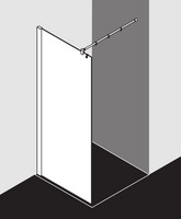 Kermi Seitenwand Walk-In Pasa XP, mit 90° Stabilisierung