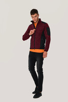 HAKRO Strickfleecejacke Dawson,weinrot meliert,Gr.XS-3XL