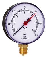 Afriso Hydrometer HY 100 radial, G 1/2 B, Gehäuse-Ø 100 mm