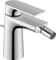 Duravit Bidet-Einhebelmischer Tulum, Ausladung 126 mm, mit Zugstangen-Ablaufgarnitur