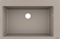 hansgrohe Einbauspüle 660 S510-F660, 750 x 490 mm, 1 Hauptbecken, Hahnlöcher vordefiniert