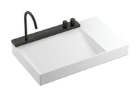 hansgrohe Aufsatz-Waschtisch Set Avalegra AquaUnit, 780 x 475 mm, mit Waschtischarmatur, Ablage rechts