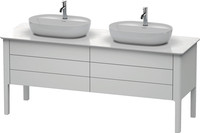 Duravit Waschtisch-Unterschrank Luv, 173,3 x 57 x 74,3 cm, 2 Schubkästen, 2 Auszüge, stehend