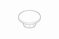 Alape Ventilkappe, 63 x 31 x 63 mm, rund, Ø 63 mm, mit Grundkörper