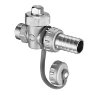 SCHELL Füll-/Entleerungskükenhahn, mit Kükenhahn und Schlauchverschraubung, Messing