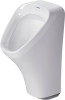 Duravit Elektronik-Absaug-Urinal DuraStyle, 30 x 34 cm, Zulauf hinten, für Batterieanschluss, mit Fliege