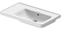 Duravit Möbel-Waschtisch D-Neo, asymmetrisch, Becken rechts, mit Überlauf, Hahnlochbank
