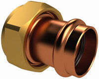 Kemper Pressverschraubung, Siliziumbronze/Rotguss