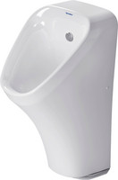 Duravit Elektronik-Absaug-Urinal DuraStyle, 30 x 34 cm, Zulauf von hinten, für Netzanschluss, mit Fliege