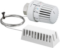 Oventrop Thermostat Uni LH, 7-28 °C, weiß, mit Nullstellung und Fernfühler