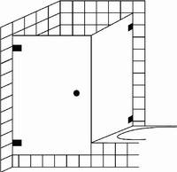 FORMAT Design 3.0 Ganzglas-Tür mit Seitenwand, HS rahmenlos, Kristallglas hell, für Badewanne