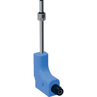 Geberit Metallrohr-Anschlussbogen PushFit, 90°, mit Anschlussverschraubung zu Eurokonus, Messig/Kupfer