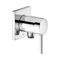 KEUCO Fertigmontageset IXMO SOLO Soft, UP-Brause-Einhebelmischer, Schlauchanschluss, eckig