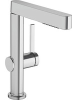 hansgrohe Waschtisch-Einhebelmischer 230 Finoris, mit Ausziehbrause 2jet, Push-Open-Ablaufgarnitur