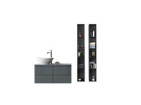 Duravit Aufsatz-Waschbecken Bacino, Ø 42 cm, ohne Hahnloch und Hahnlochbank, mit Überlauf