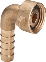 Viega Schlauchverschraubung 1813, Messing, flachdichtend, winklig