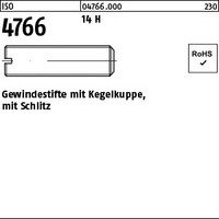 ISO  4766 Gewindestifte mit Schlitz und Kegelkuppe