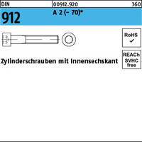 DIN 912 A 2 - 70 Zylinderschrauben mit Innensechskant