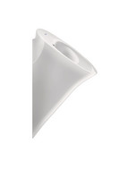 Duravit Absaug-Urinal White Tulip, 32 x 34 cm, Zulauf von hinten, Rimless