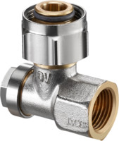 Oventrop Absperrwinkelverschraubung Combi 3, Messing vernickelt