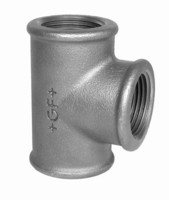 Georg Fischer T-Stück Nr.130, egal, schwarz