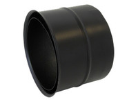 Bertrams Wandfutter ST-Pu, doppelt, 0,8 mm, pulverbeschichtet, schwarz