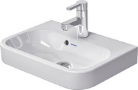 Duravit Möbel-Handwaschbecken Happy D.2, 50 x 36 cm, mit Hahnloch, Überlauf, Hahnlochbank