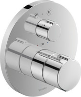 Duravit Fertigmontageset C.1, UP-Wannen-Thermostat, rund