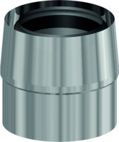 Almeva Muffenwechsel LAB, mit konischer Sicke, Edelstahl