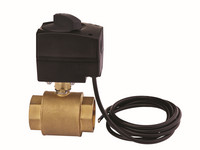 Flamco Muffen-Kugelhahn Press, PN 16, mit motorischem Stellantrieb, Messing