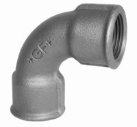 Georg Fischer Bogen Nr.2a, 90°, kurz, verzinkt